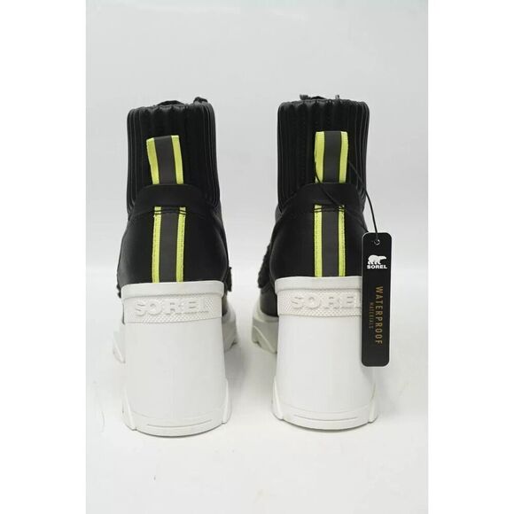 🔥Sorel BREX Heel Cozy Lace Waterproof Boots, Black/Sea Salt, 9.5M US/40.5EU🔥 - Picture 3 of 4